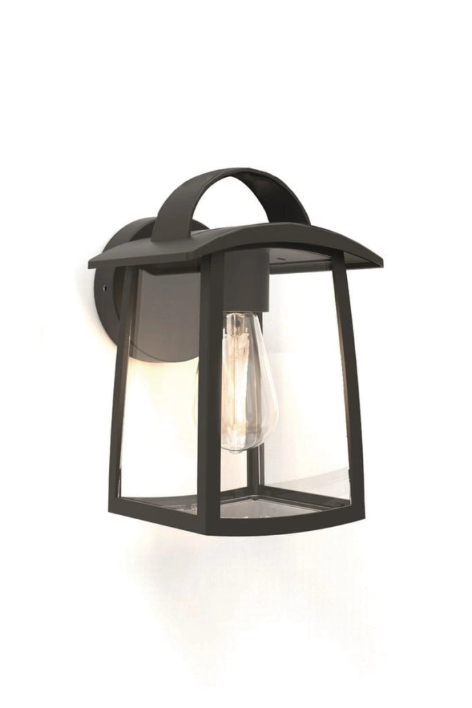 Applique esterna facciata Kelsey nera Lutec E27 IP44