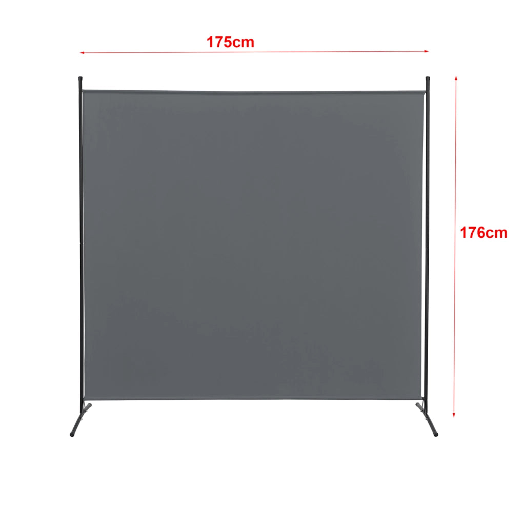 Pannello Divisorio Tarazona Separè per Privacy Separazione Ambienti 176x175 cm Grigo Scuro [en.casa]