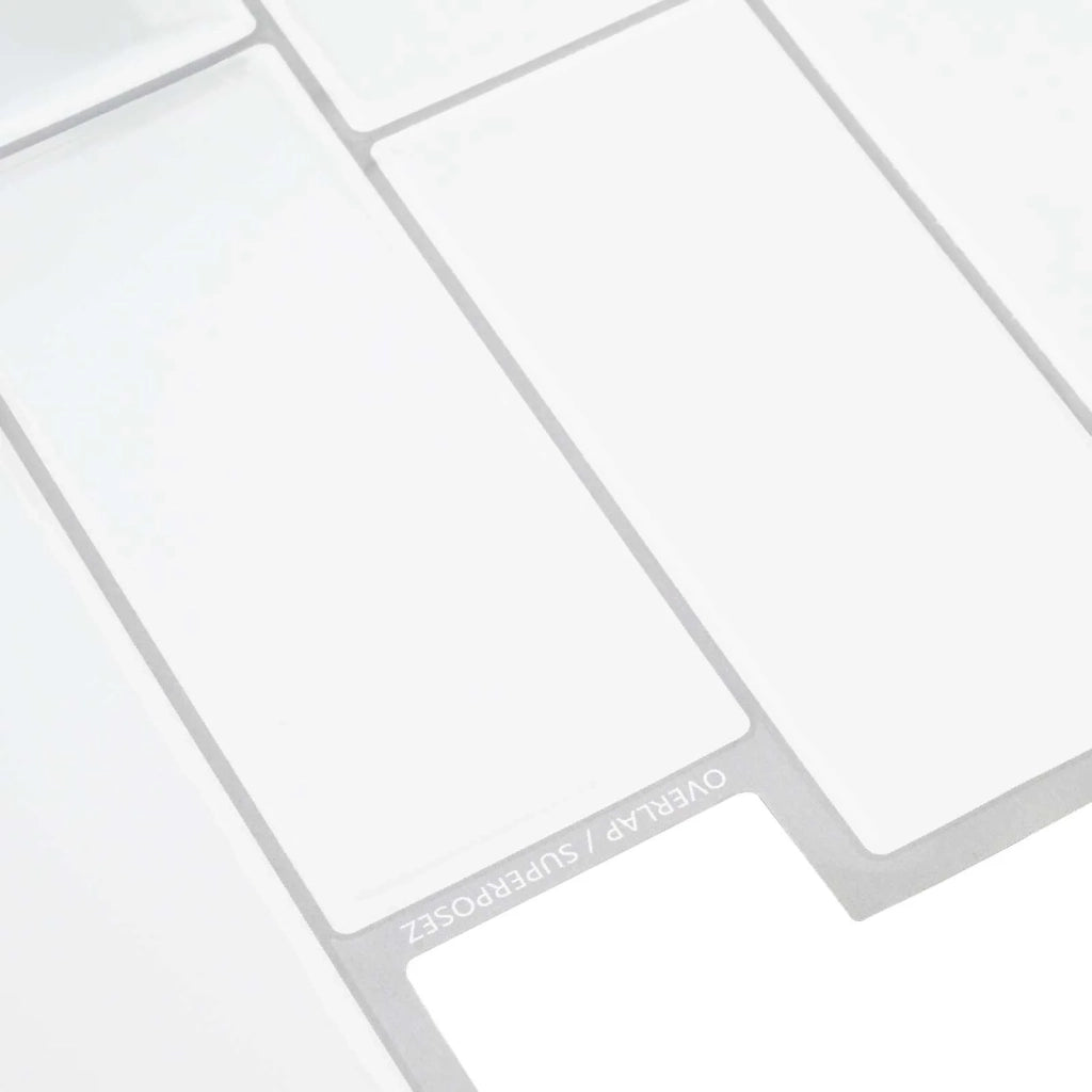 Piastrella subway 20 pcs Bianco e Grigio 29 x 21 cm 42046133