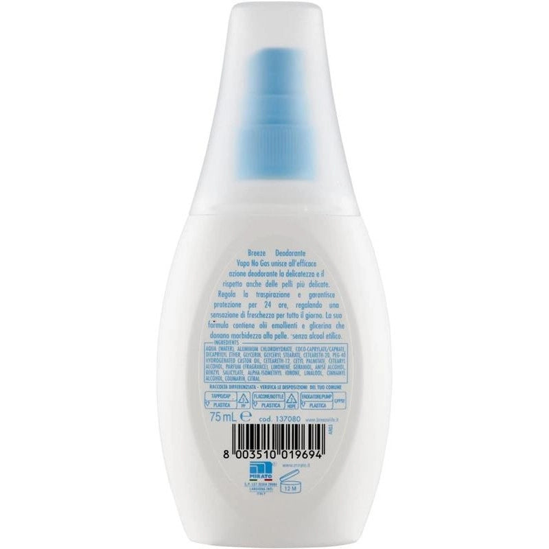 BREEZE DEODORANTE VAPO NO GAS 75 ML FRESCHEZZA TALCATA