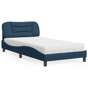 Letto con Materasso Hvar Blu 100x200 cm in Tessuto
