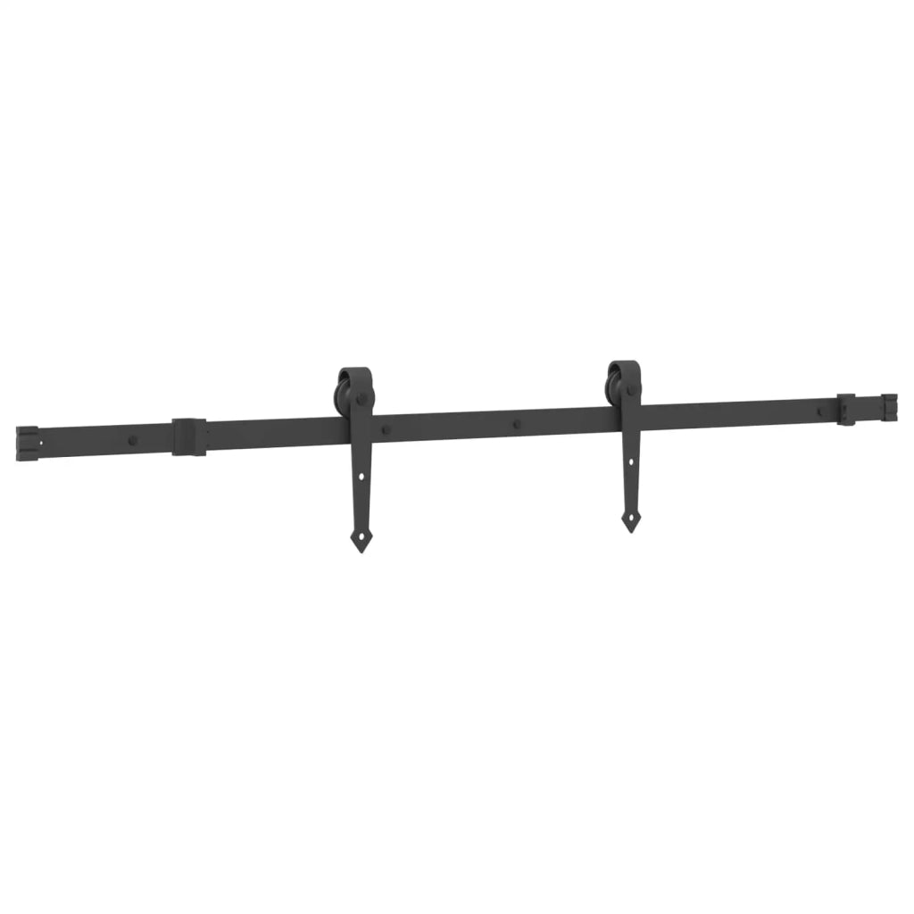Porta scorrevole NARVIK Naturale e Nero 80 x 210 cm (152,5 cm) 3445288