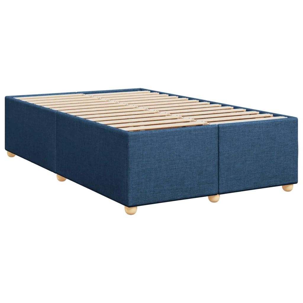 Letto box spring con materasso Blu 120 x 190 cm Tessuto 3452386