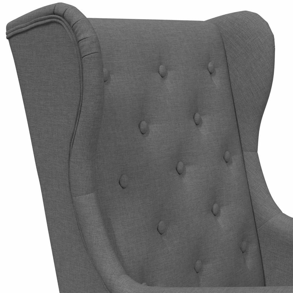 Poltrona | Sedia Relax Grigio Scuro Tessuto