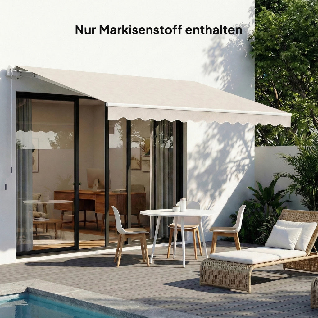 Telo di Ricambio per Gazebo ¨C Xylo ¨C 3,5x2,5 m UPF 50+ Crema