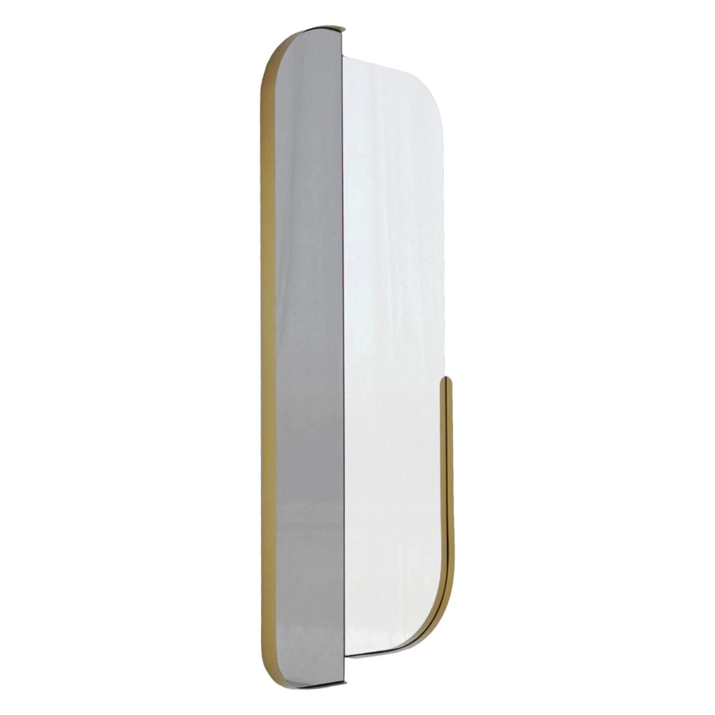 Gavirate, Specchio Forma Rettangolare, 60x130h cm oro
