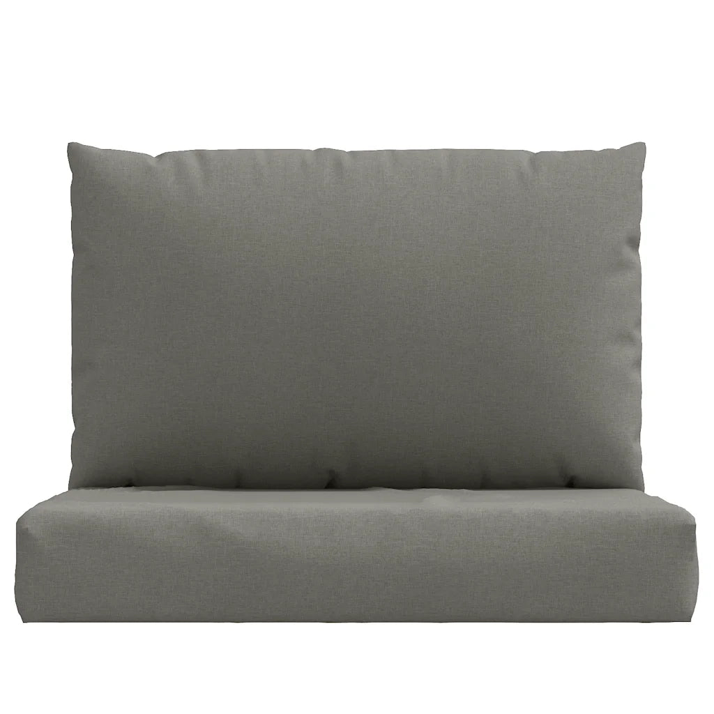 Cuscini per Pallet 2 pz Grigio Scuro Mélange in Tessuto 4002642