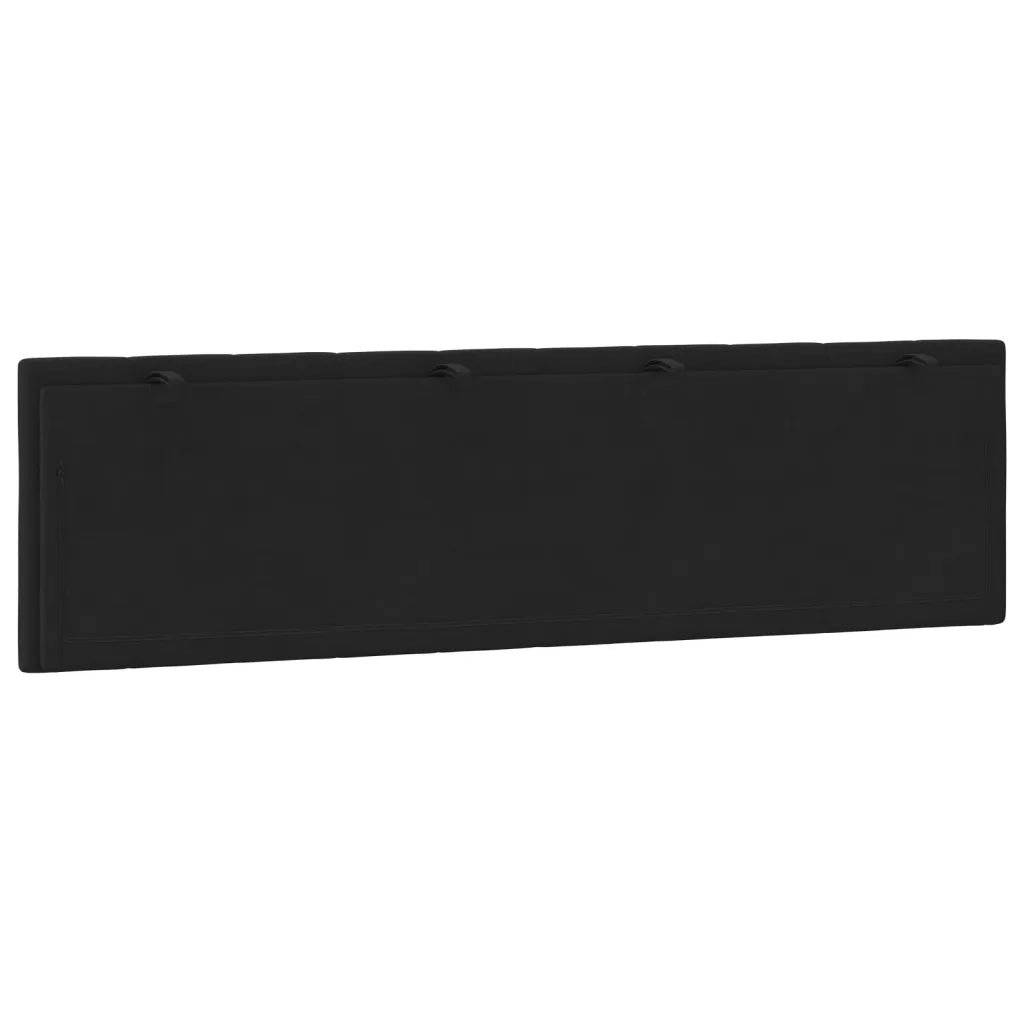 Cuscino Testiera Hanko Nero 180 cm in Velluto 374683
