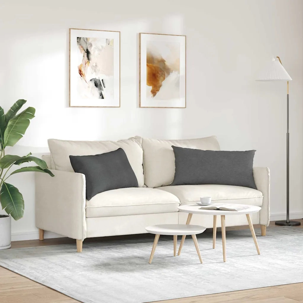 Cuscini da Divano 2 pz | Cuscini per sedie Grigio scuro 80 x 40 cm