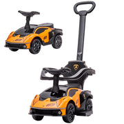 Coche Correpasillos per Bambini 12-36 Mesi ¨C Minimal ¨C Arancione e Nero