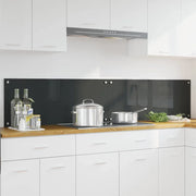 Rivestimento da Cucina 2 pz-Set di 2 Paraschizzi per Cucina Grigio scuro 100 x 40 cm