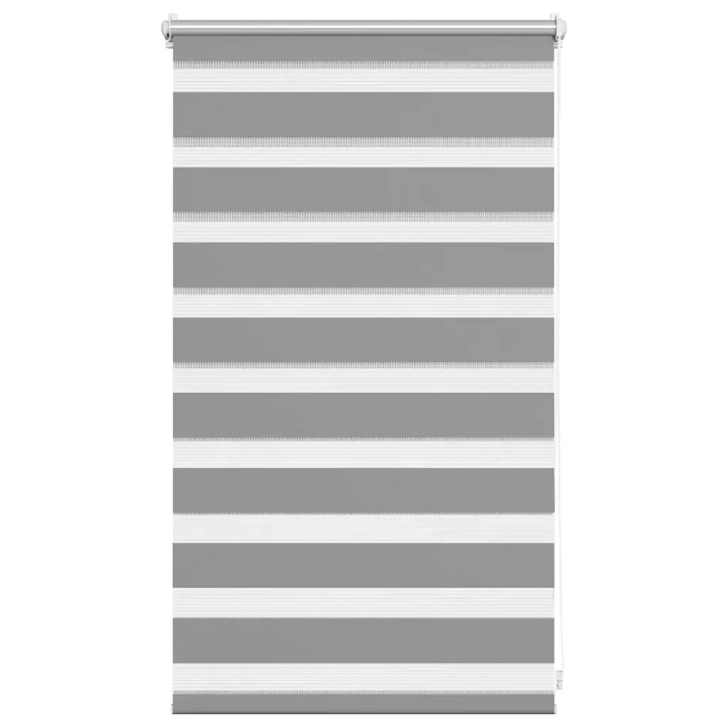 Tenda a rullo | Tenda avvolgibile zebra 50,9x100 cm Tessuto Larghezza 46,7 cm grigio