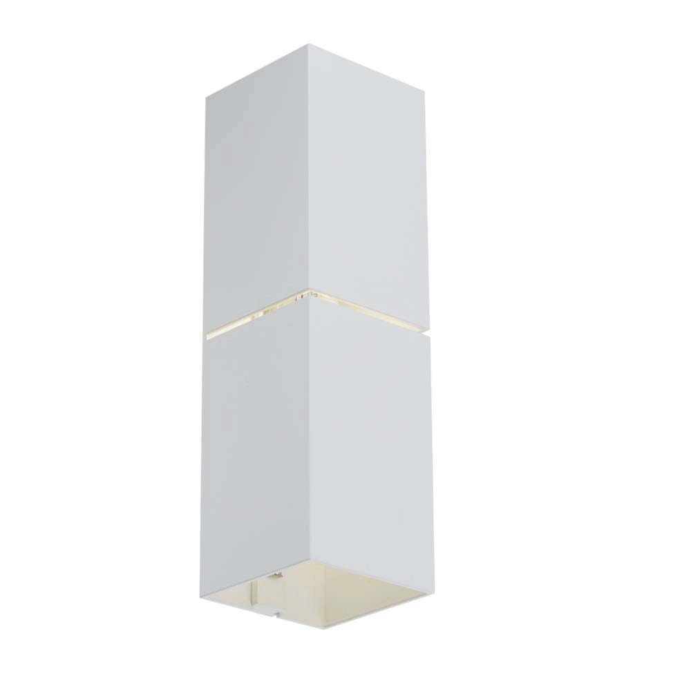 Applique moderna quadrata bianca NEMURO Shilo 1xG9 7W