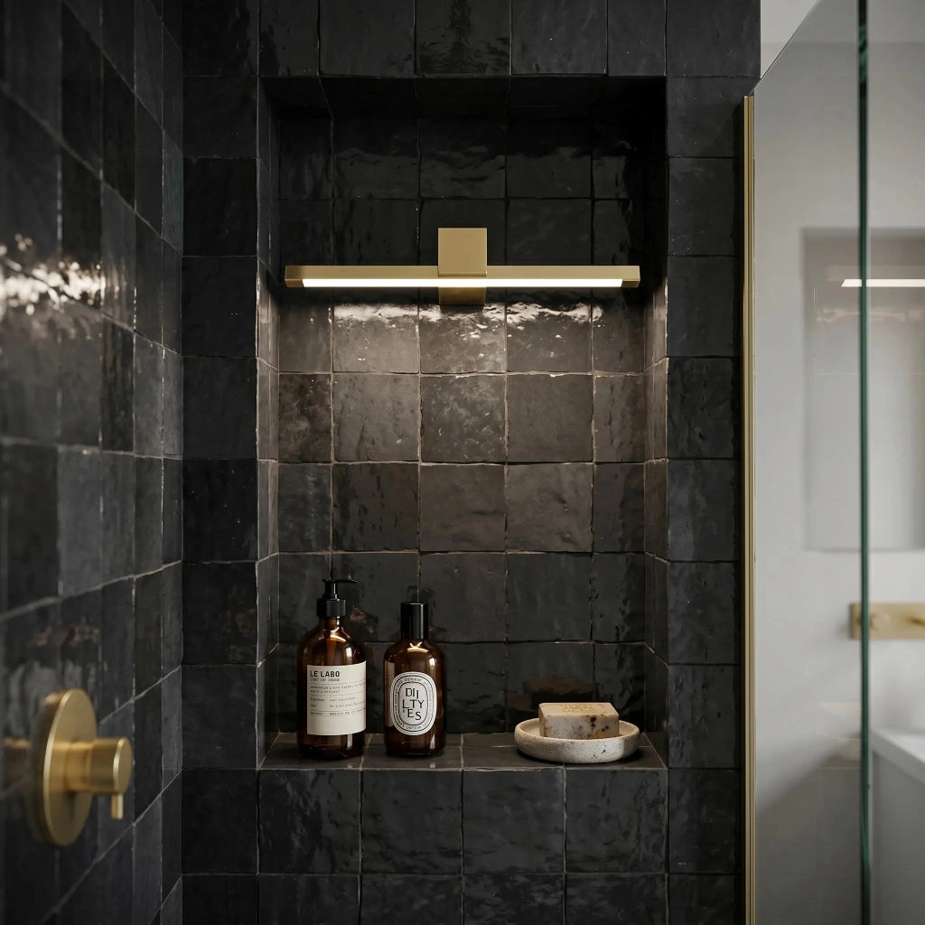 Applique Da Bagno Led Swe043-1w 40cm Gold