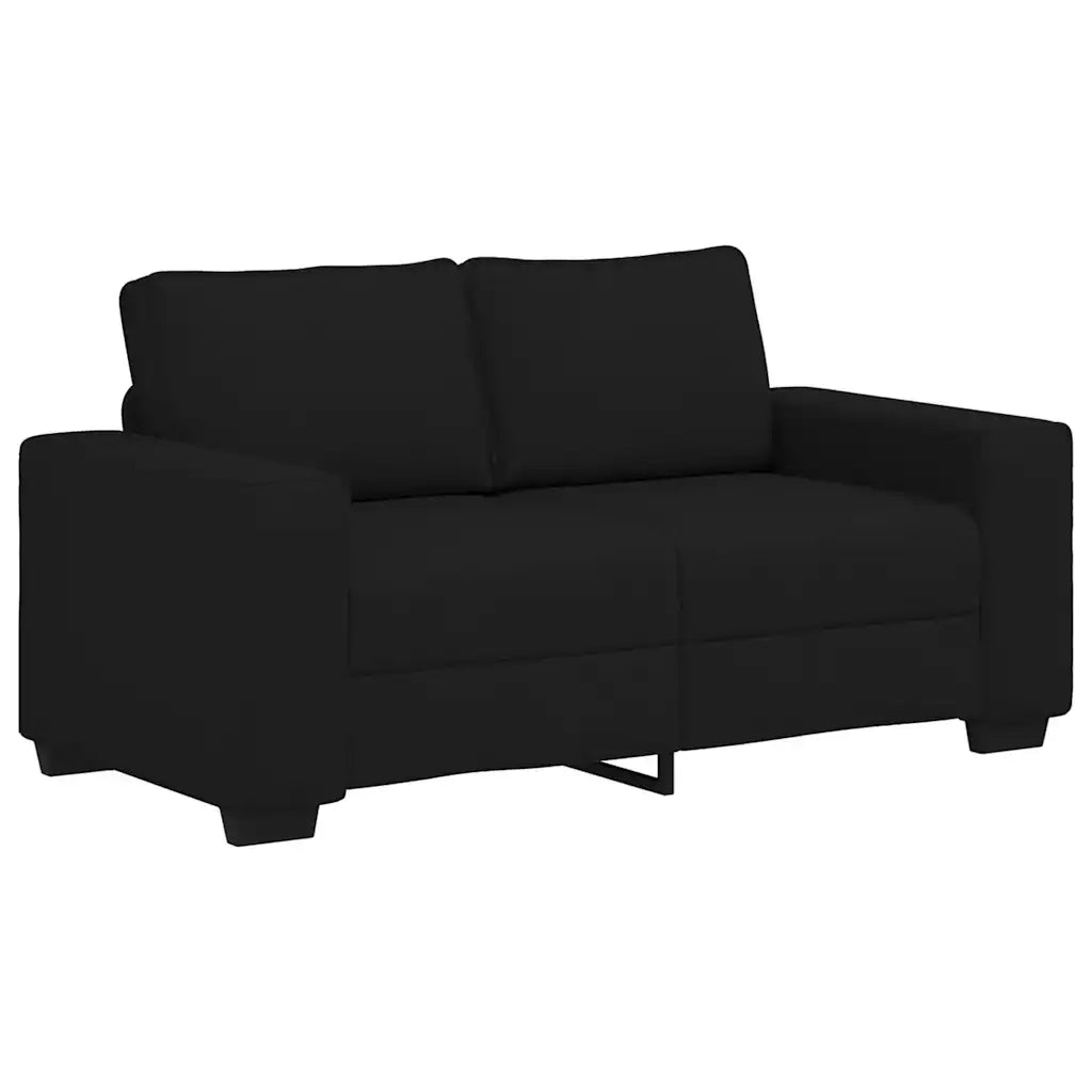 Divano a 2 Posti-Sofa 2 Posti Nero 120 cm in Tessuto 739419
