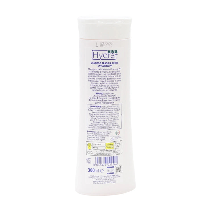 HYDRA VIVA+ SHAMPOO IN FORMATO DA 300 ML FRAGOLA E MENTA