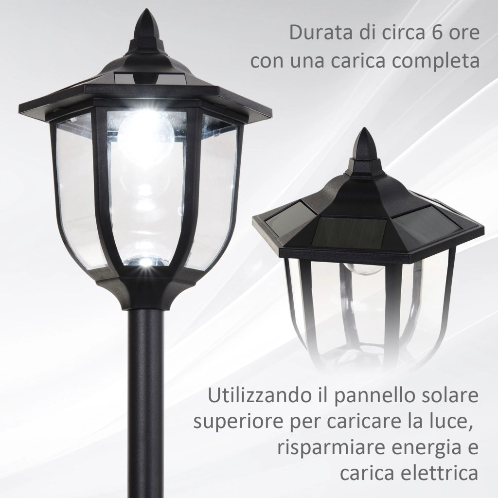 Lampione da Esterni con 6 Luci LED ¨C Minimal ¨C Impermeabile