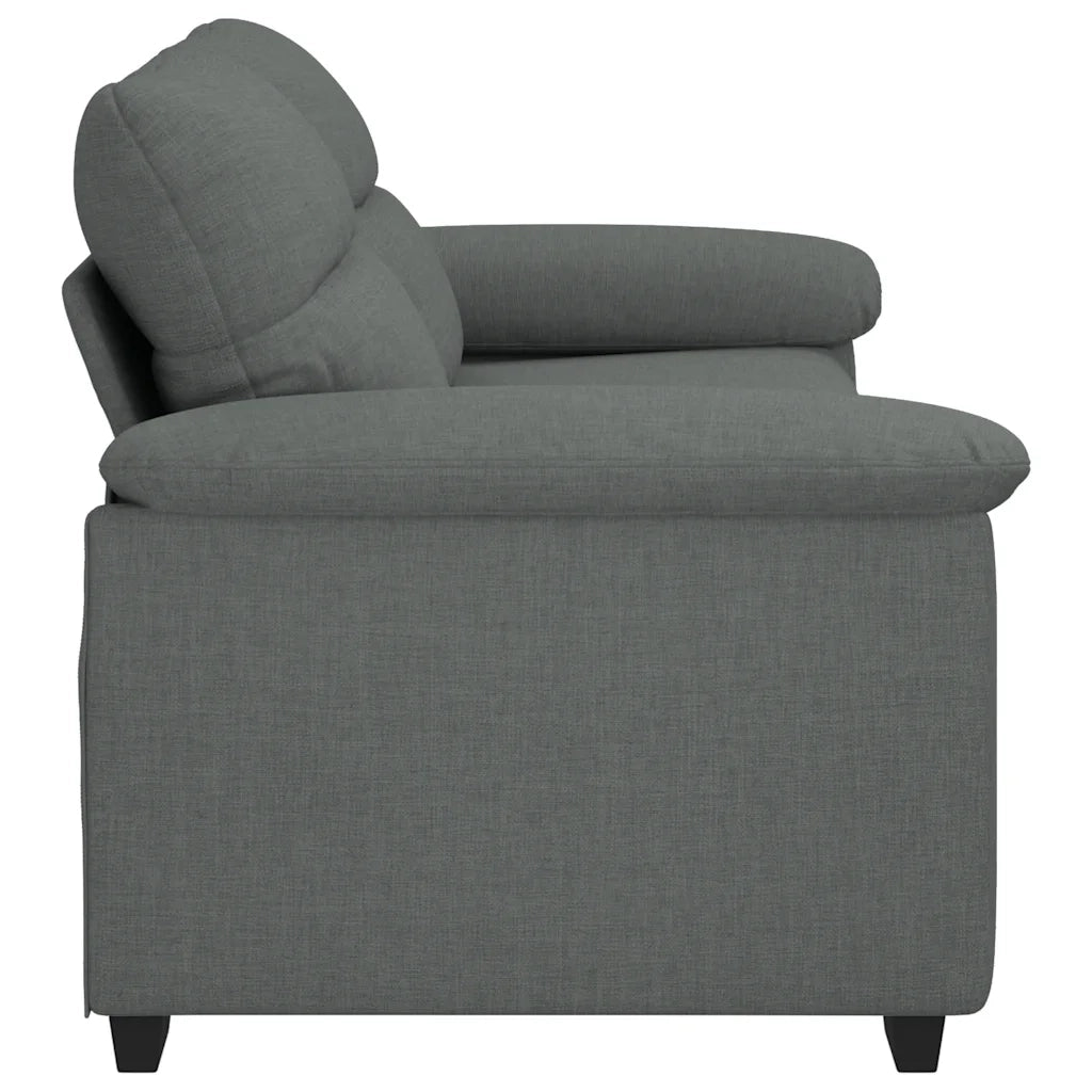 Divano a 2 Posti-Sofa 2 Posti Grigio Scuro 140 cm in Tessuto 747004