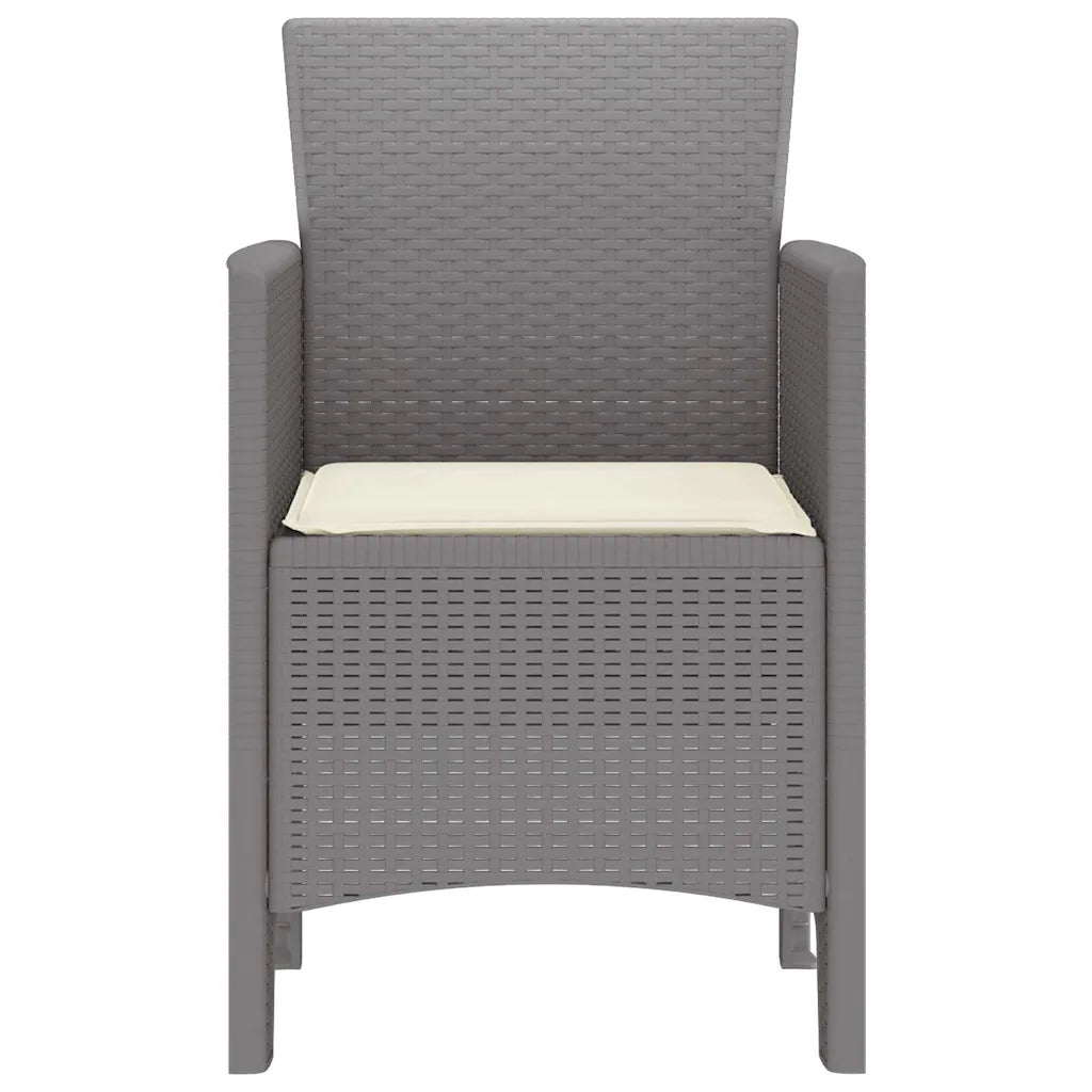 Sedia da Giardino 4 pcs Grigio chiaro 53 x 49 x 85 cm 847487