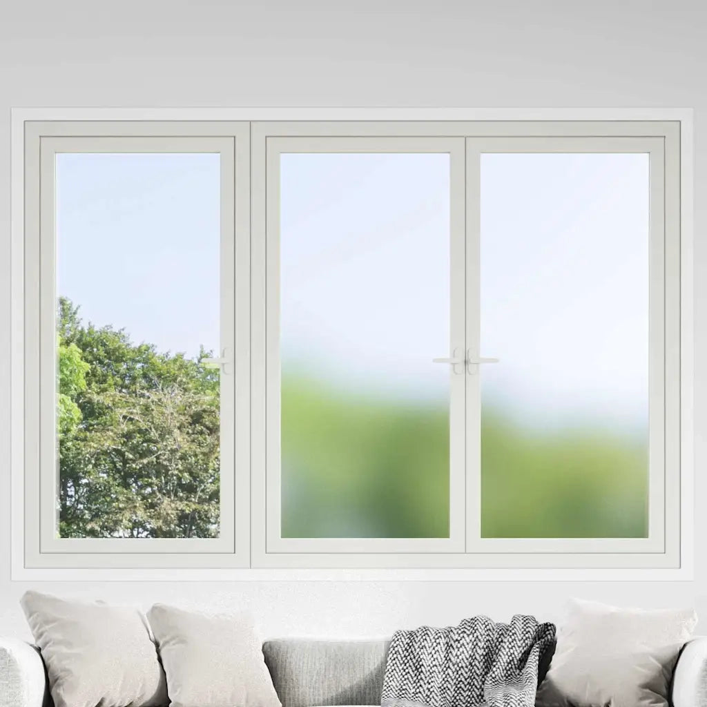 Pellicola statica per finestre Grigio Frosted 60 x 2000 cm PVC 3394683