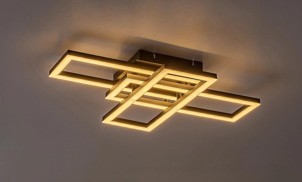 Plafoniera LED Rabalux Mereni nera 40W dimmerabile telecomando