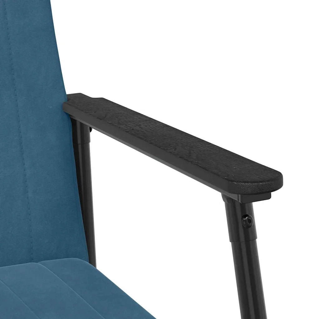Poltrona | Sedia Relax Blu 59 x 75 x 78 cm Velluto