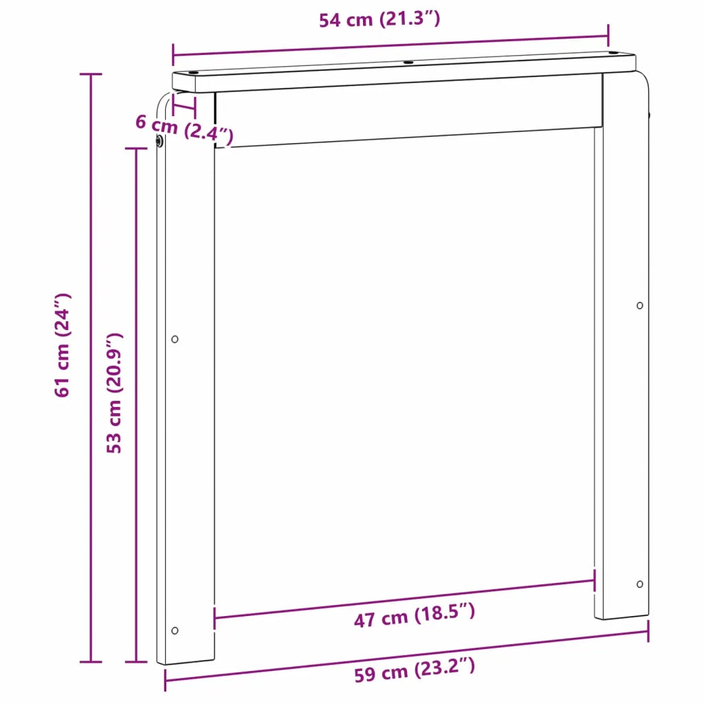 Braccioli 2 pcs Marrone 59 x 6 x 61 cm Legno multistrato 900511