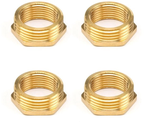 Adattatore a flusso 1 a 3/4 pollici - Adattatore a messing - Fitting a vite - 4 pezzi - Qualità affidabile - Lunga durata