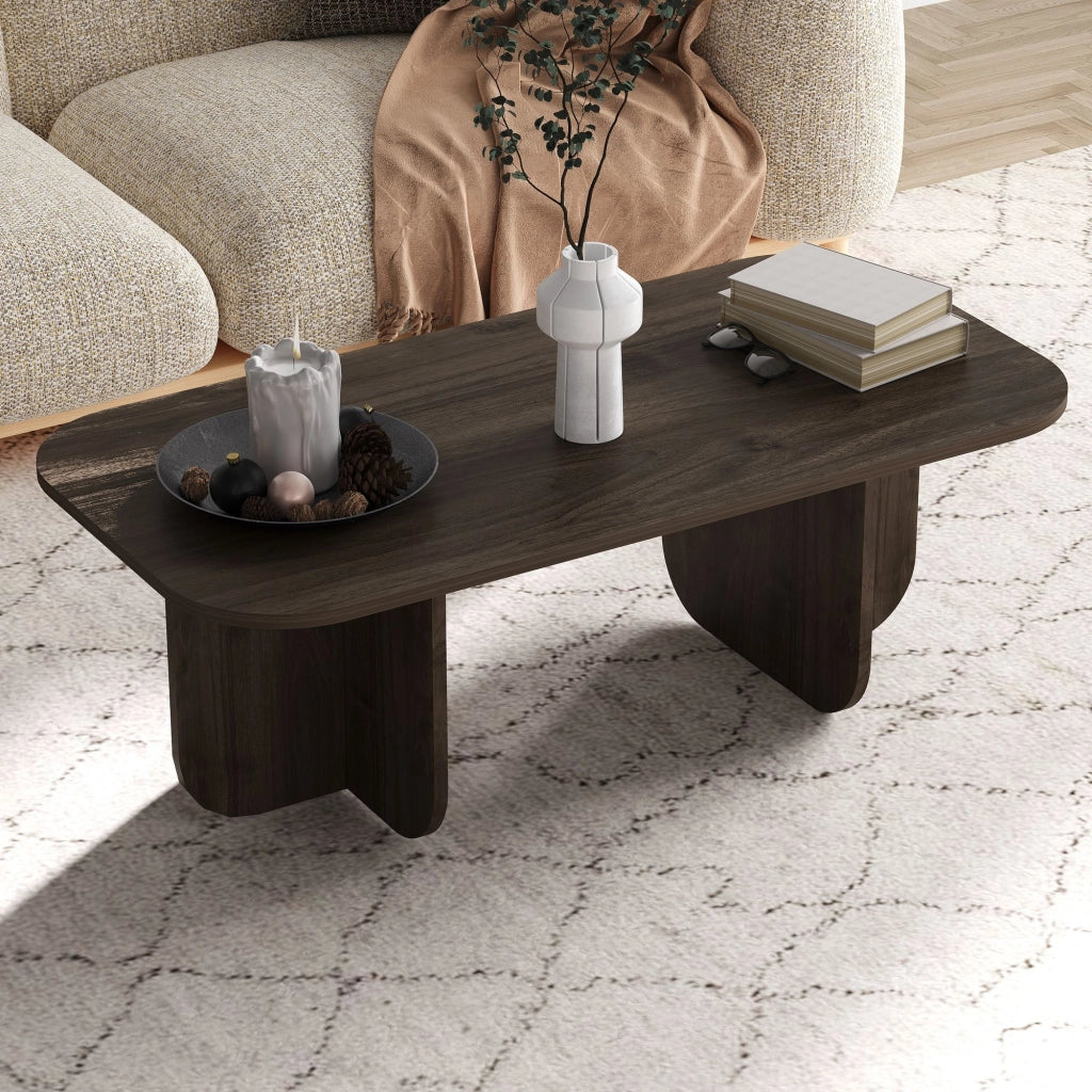 Tavolino in legno "Becaj" - 120 x 60 x 41 cm - Noce