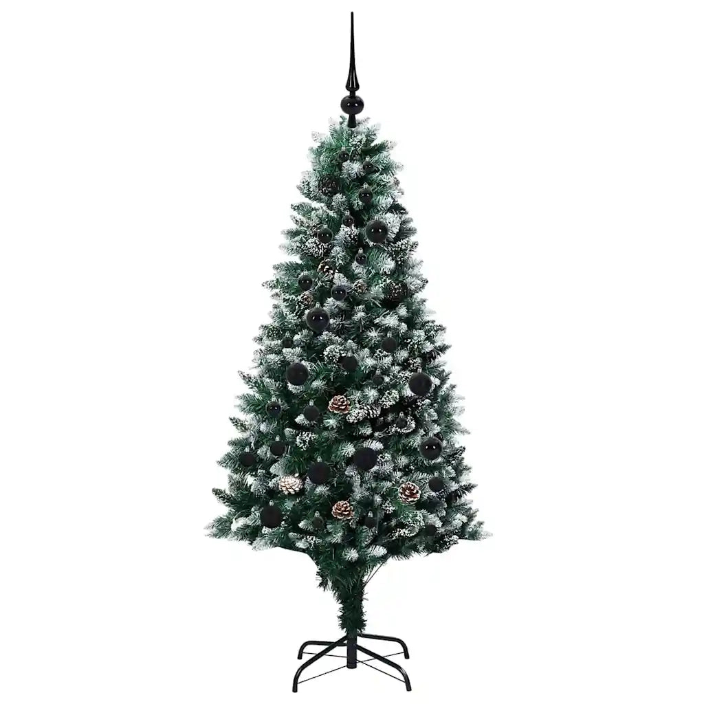 Albero di Natale artificiale con 150 LED Verde 150 cm 3396252