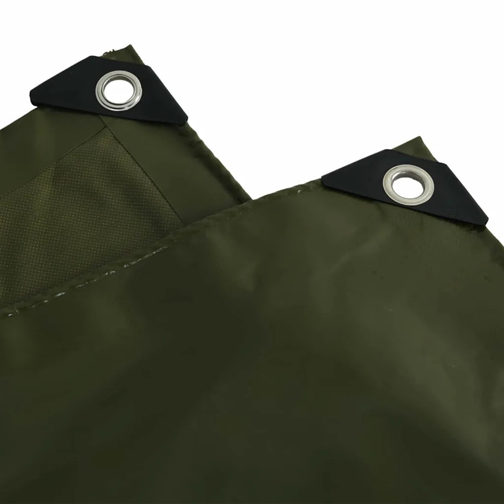 Telo 650g / m2 Verde oliva 4 x 6 m Tela con rivestimento in PVC