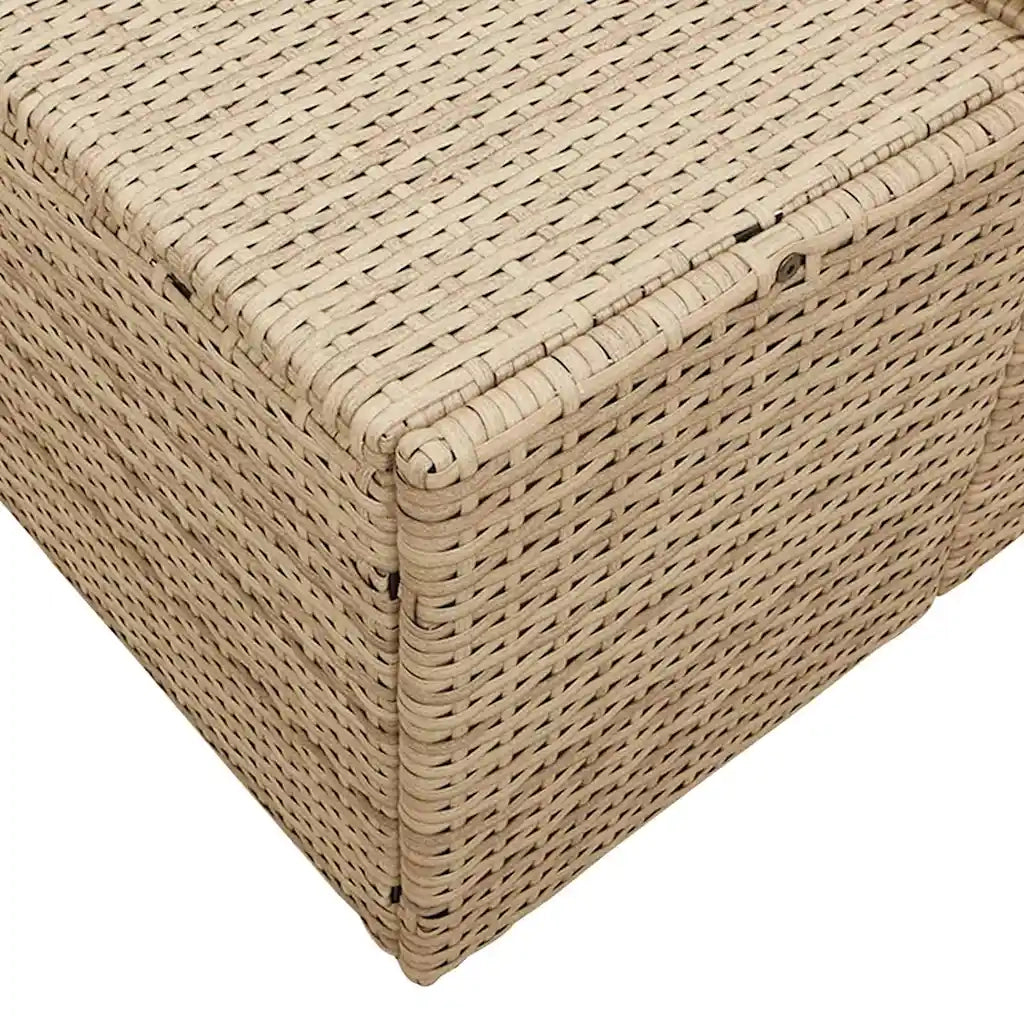 Divano da giardino Beige 184 x 62 x 69 cm polyrattan 42006796