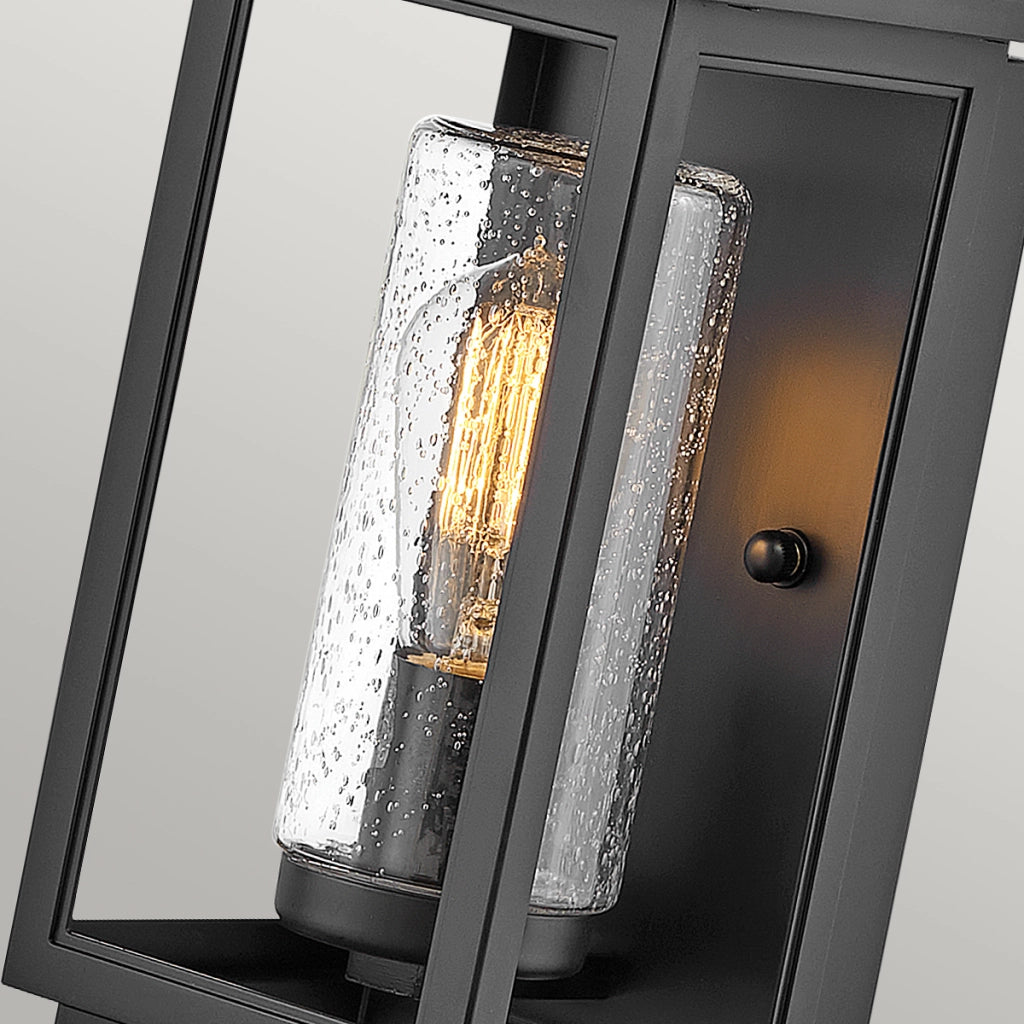 Applique esterna da parete nera E27 60W Atwater Quintiesse