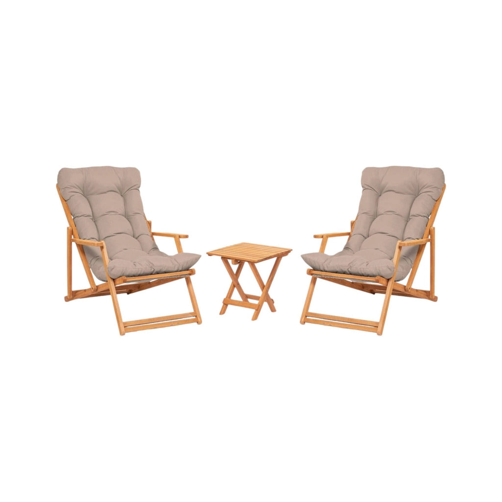 Salottino Outdoor Biagio, set Salotto da Esterno 2 Posti, Marrone