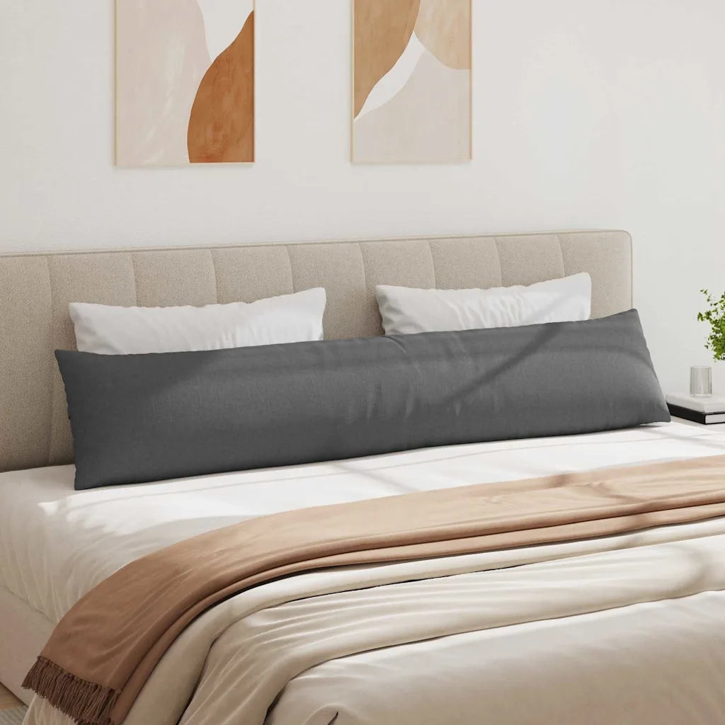 Cuscini da Divano 2 pz | Cuscini per sedie Grigio scuro 200 x 40 cm Tessuto