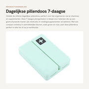 Organizzatore di Medicamenti a 7 Giorni - Settimanale Organizzatore di Pillola - 7 Celle - Materiale ABS Duraturo - Dimensioni Compresse 10 x 7 x 2,5 cm - Peso Leggero 61 gram - Organizzatore di Medicamenti