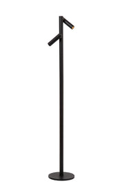 Lampada da terra nera 2 faretti LED IP54 ANTRIM Lucide