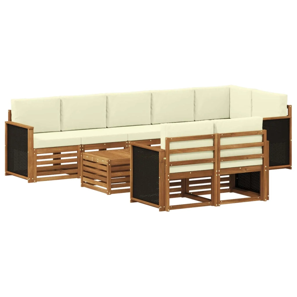 Set divani Legno di Acacia Massello 3384521