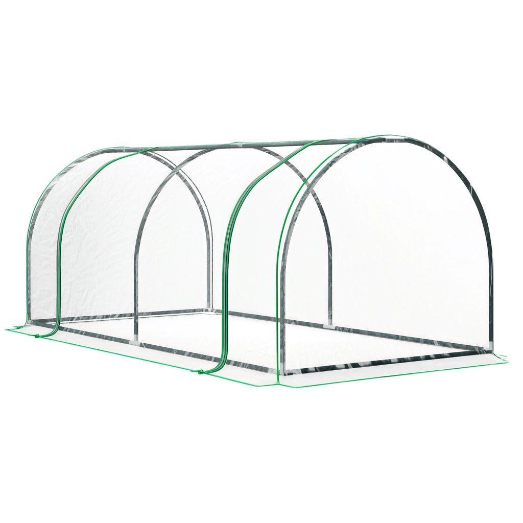 Serra da giardino ¨C Minimal ¨C 2x1x0.8 m PVC Acero Trasparente