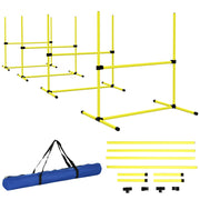 Set Agility per Cani con Ostacoli e Slalom ¨C Xylo ¨C Giallo con Borsa