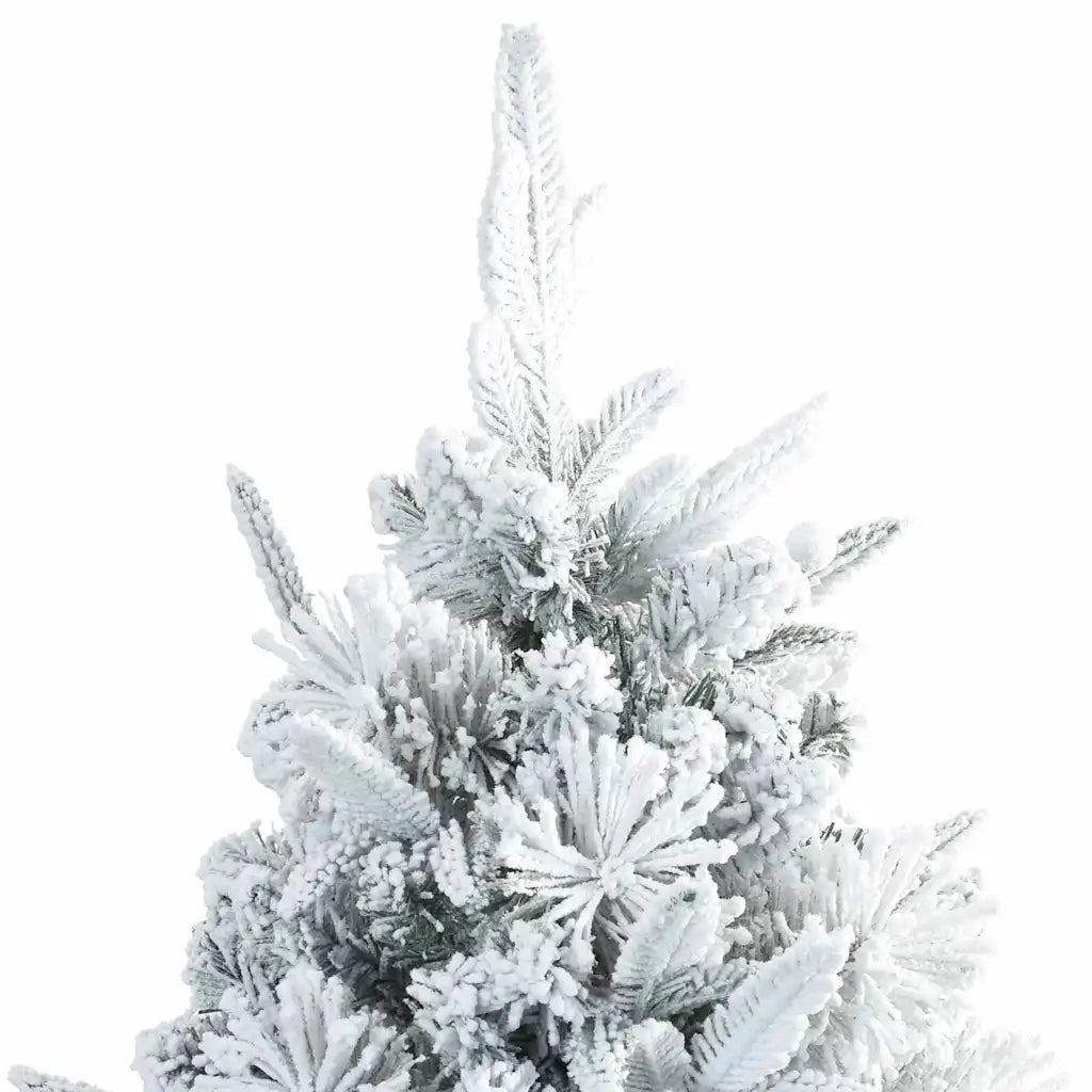 Albero di Natale Artificiale Snodato Foderato di Neve Bianco 42019310