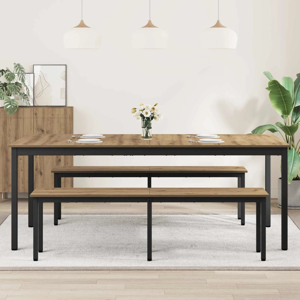 Tavoli da pranzo 2 pcs 200 x 100 x 75 cm Legno multistrato 3415389
