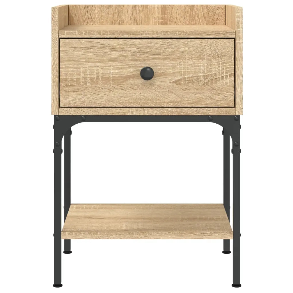 Comodino | Armadio da Notte | Mobiletto da notte Rovere Sonoma 40,5x31x60 cm in Legno Multistrato