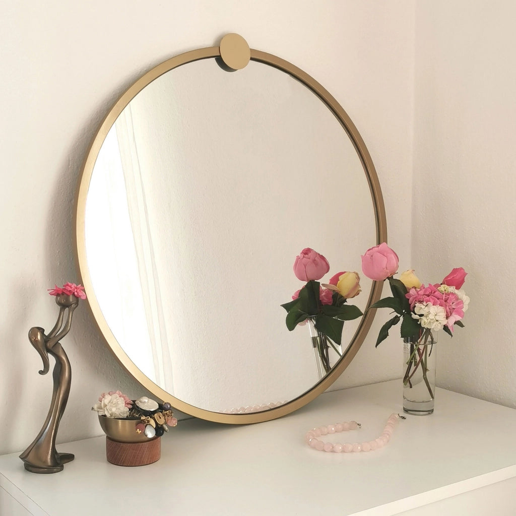 Corti, Specchio Forma Rotondo, 60x60h cm oro