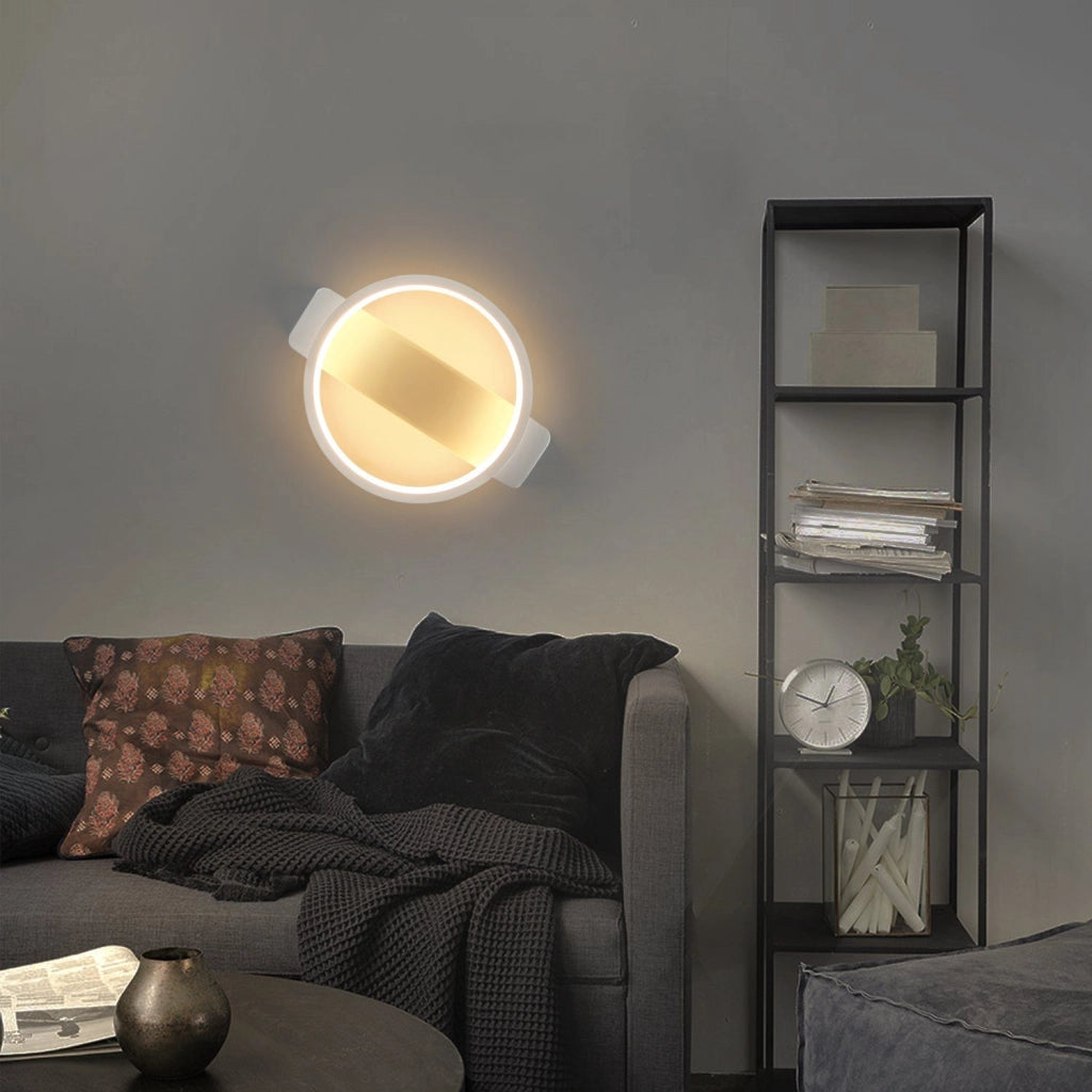 ZMH Applique moderna LED 1ER 7W per interni Bianca