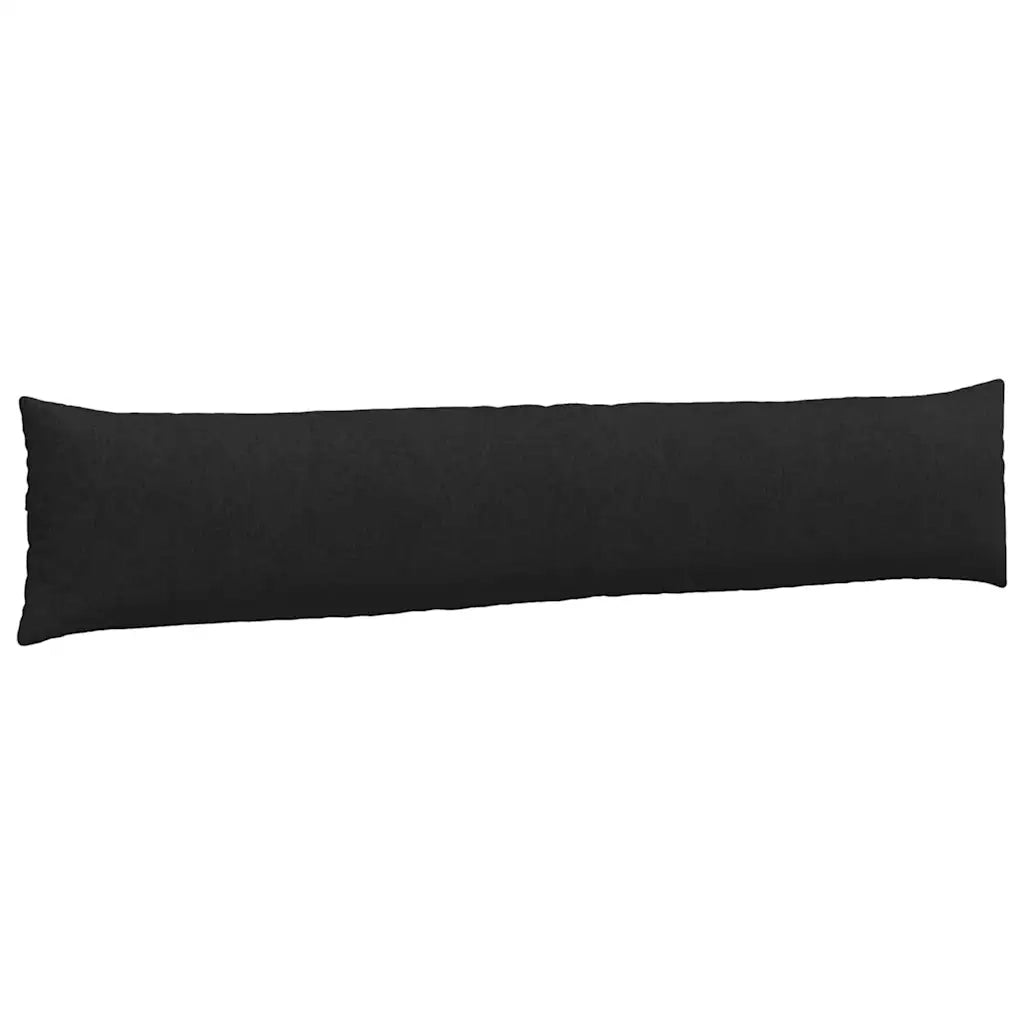Cuscini da Divano 2 pz | Cuscini per sedie Nero 200 x 40 cm Tessuto