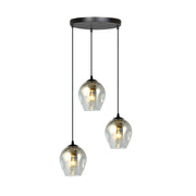 Lampadario Emibig Istar Premium 3xE27 in nero grafite