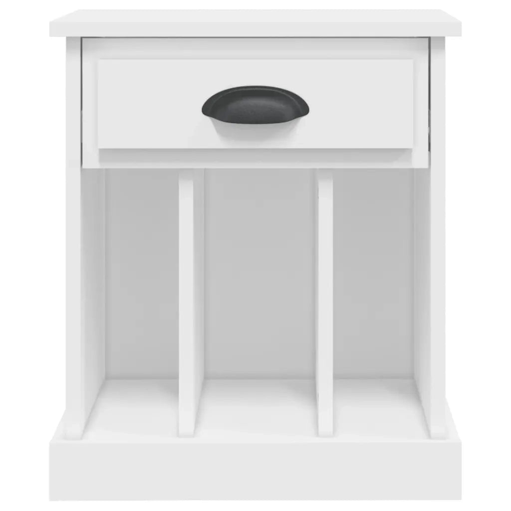 Set di 2 Comodini | Armadio da Notte | Mobiletto da notte Bianchi 43x36x50 cm