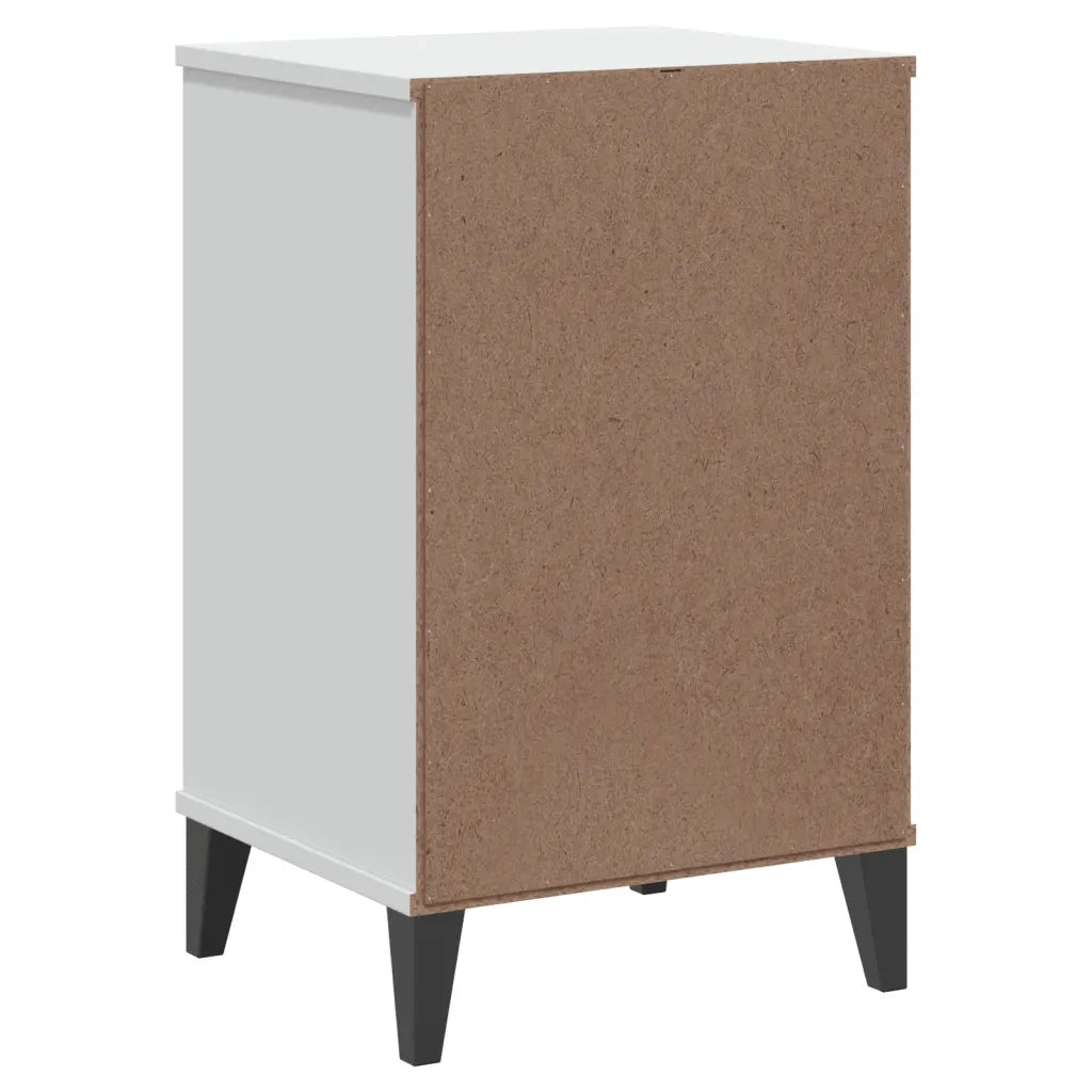 Comodino | Armadio da Notte | Mobiletto da notte VIKEN Bianco in Legno Multistrato