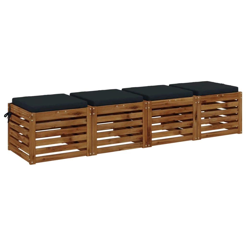 Cuscini per Sedia in 4 Pezzi SOEST 4 pz 100% Poliestere 944446
